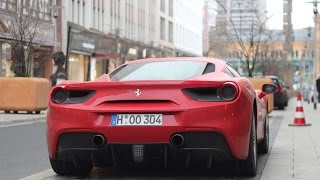 New ferrari 488 gtb - startup, rev and acceleration sound!