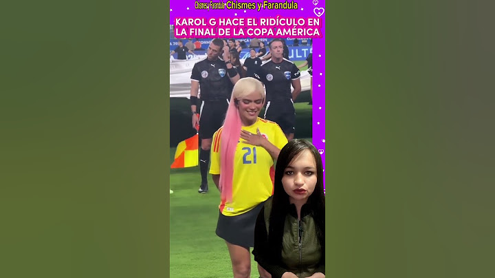 KAROL G HACE EL RIDÍCULO EN LA FINAL DE LA COPA AMÉRICA #KarolG #karolgfans #copaamerica2024 #fama