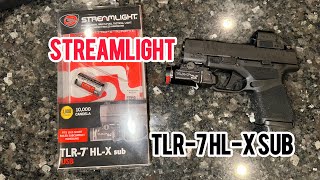 Streamlight TLR-7 HL-X sub unboxing and review on a Springfield Hellcat!