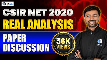 CSIR NET Mathematics 2020 Real Analysis | Mathematics Question Paper Solution | IFAS Maths