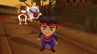 NINJA RUN Game - Walkthrough Gameplay IOS Android | Video Animation 3D | MEGA GAMEPLAY #90 screenshot 3