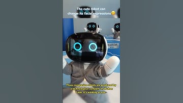 The cute robot can change its facial expressions🥰 #chinatech #robot