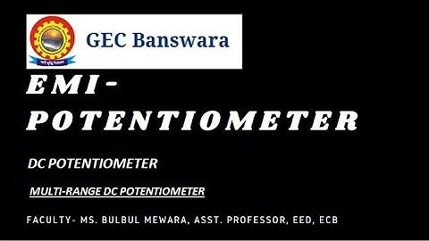 Multi Range DC Potentiometer By Bulbul Mewara
