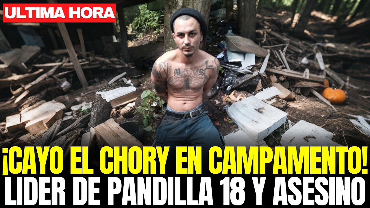 ASÍ CAYÓ el “CHORY”: LÍDER de la PANDILLA 18 SUREÑA y 9 HOMICIDIOS MUY GRAVES, CONDENADO a 270 AÑOS