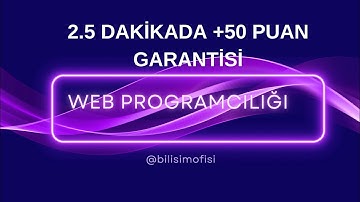 WEB PROGRAMCILIĞI 1.DÖNEM 1. YAZILI (YENİ SINAV SİSTEMİNE UYGUN)