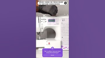 Easiest And Fastest Way To Change A Thread Colour On A Domestic Sewing Machine. #short #shortvideo