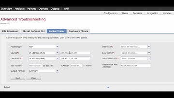 Troubleshooting connect with Packet Tracer on FTD