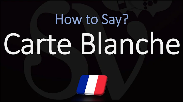 How to Pronounce Carte Blanche? (CORRECTLY) Meanin...