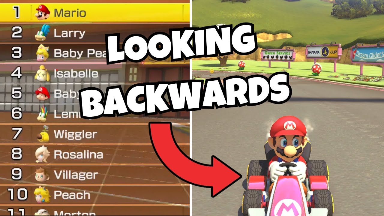 Mario Kart, But I’m Looking *BACKWARDS* YouTube