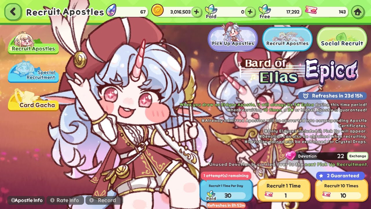 Only 11 pulls on Epica | Trickcal: Chibi Go!