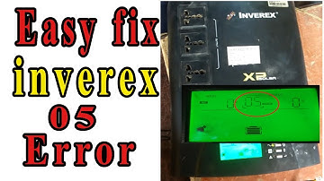 how to fix ups inverex 05 error (fault 5)