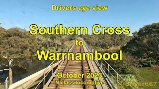 Drivers eye view, Southern Cross to Warrnambool, Oct 2023