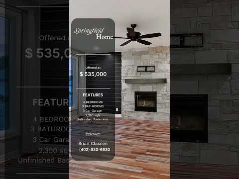 925 Elm Circle, Springfield, NE home video tour