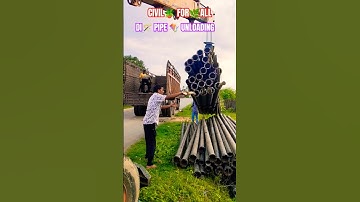 #di✨#pipe🚧#unloading🚜#work🦺#civilforall 🎋#pipelining🪁 #jcb 🚰#hydra 🪖#civilengineering