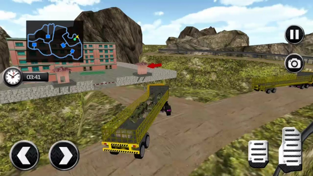 OffRoad Police Truck Transport #1 - Drive a Police Car Truck on a Ravine - Gameplay Android