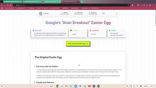 How to Play Atari Breakout on Google Again!!