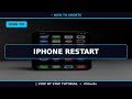 🔥 Iphone Restart (2025) | 60 Sec Guide #Shorts