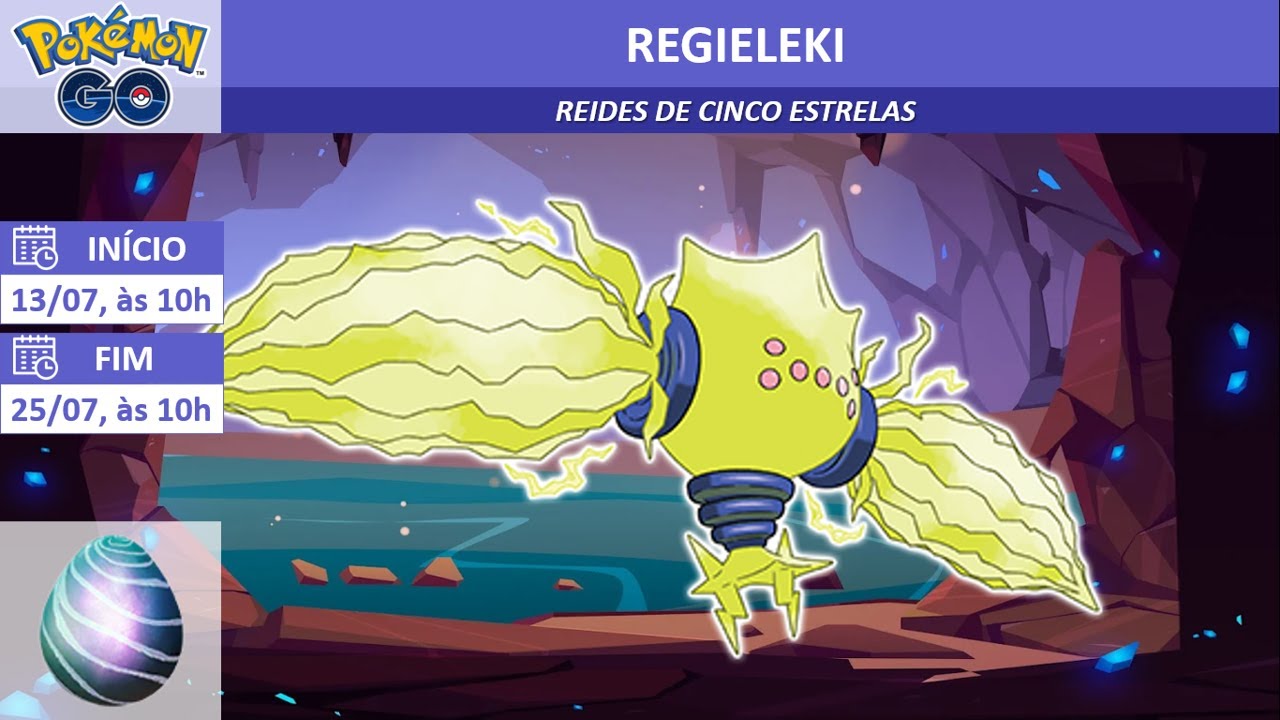 Regieleki retorna ao Pokémon GO em Reides 5 Estrelas