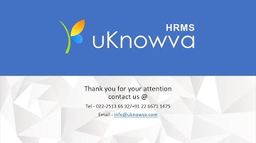 uKnowva HRMS - Product showcase