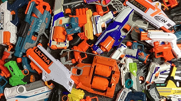 Reloading ALL My Nerf Pistols