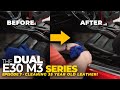 Cleaning 35 Year Old Leather! COLOURLOCK Leather Treatment | The Dual E30 M3 Detailing Series