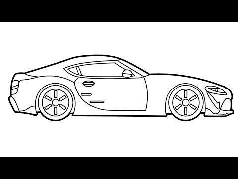 Video: Cara Menggambar Mobil Balap