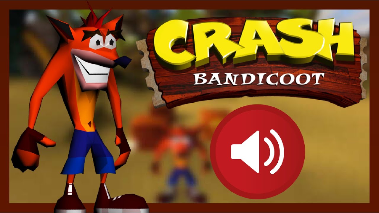 Crash Bandicoot (PS1) All Sound Effects YouTube