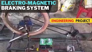 ELECTROMAGNETIC BRAKING SYSTEM| Zero Friction Electromagnetic Braking System| MECHANICAL PROJECT