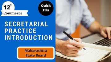 Secretarial Practice Introduction | 12th Commerce | Explained in Hindi