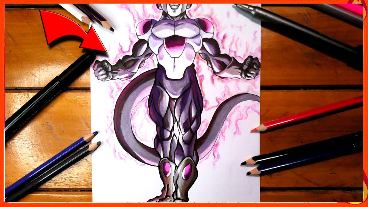 como colorir o Freeza Black ✍️ gostaram do tutorial ✍️🙏?#arte #art