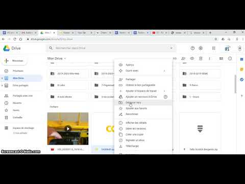 Déplacer un fichier Google Drive dans le bon dossier - YouTube