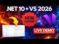 .NET 10 New Features (C# 14, ASP.NET Core 10, EF Core 10) — Tested in VS 2026!