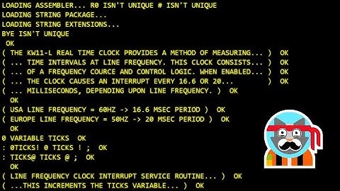 PDP-11 FORTH KW11-L Line Frequency Clock