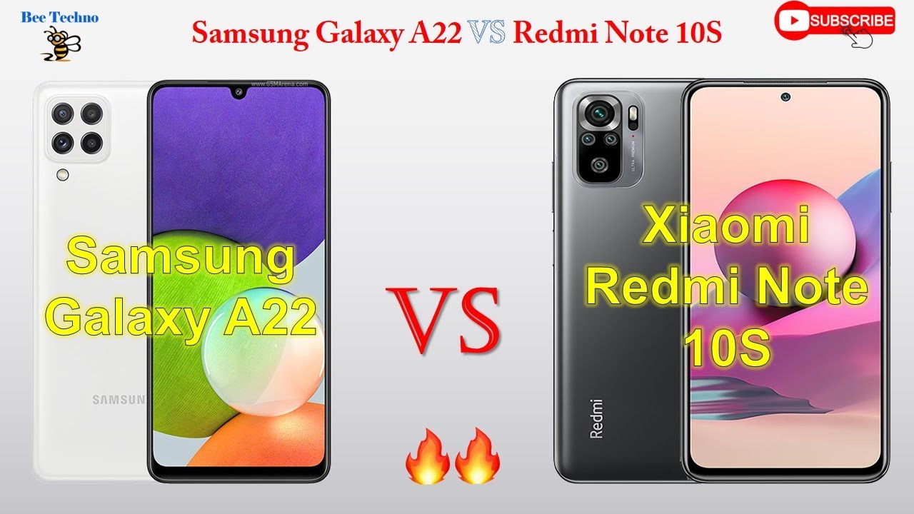 Samsung A22 Vs Redmi Note 10s