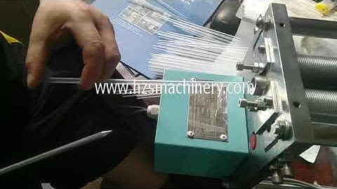 Semi-automatic artistic drinking straw machine