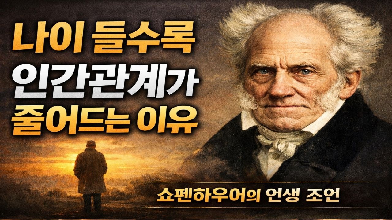 나이 들수록 인간관계가 줄어드는 이유 | 기대하지 않을 때 마음이 편해진다 | 쇼펜하우어 철학 오디오북