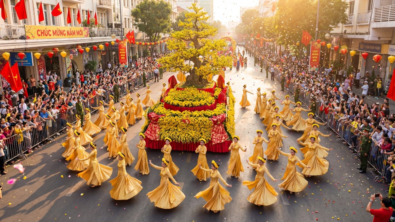 Saigon in Bloom 🌸 The Most Stunning Vietnam New Year Parade 2026 Welcome to the ultimate celebration