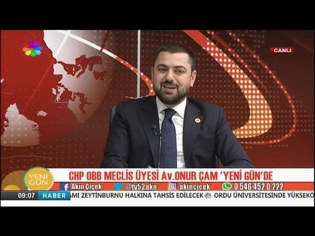 18/06/2019 YENİ GÜN - Av.ONUR ÇAM / CHP OBB MECLİS ÜYESİ