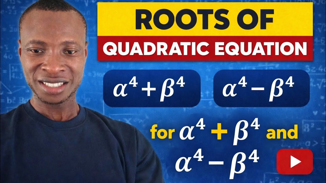 Quadratic roots and the relationship of sum and product of root (Power four)