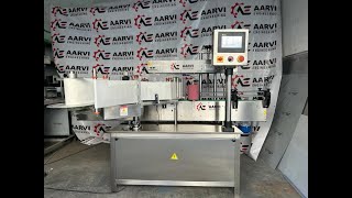 📌 Automatic Double Side Sticker Labeling Machine For Home Cleaning Products | Aarvi Enginering