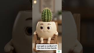 Wait, Can a Cactus Get SUNBURN? 🌵☀️ (The Truth!) #plantcare  #homedecorusa  #shorts