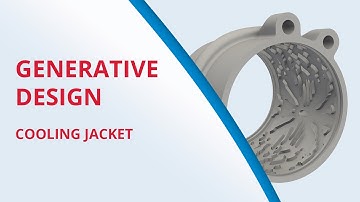 Generative cooling jacket design for electric motor | Generative design & topology optimization