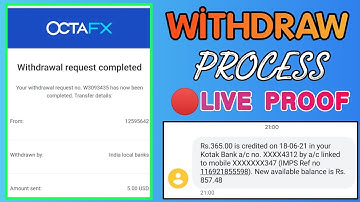 OctaFX Withdraw Process - OctaFX Live Withdrawal Proof 2021 | Hindi