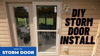 How To Install A Storm Door | DIY | EASY | LARSON | HANDYMAN HEADQUARTERS |