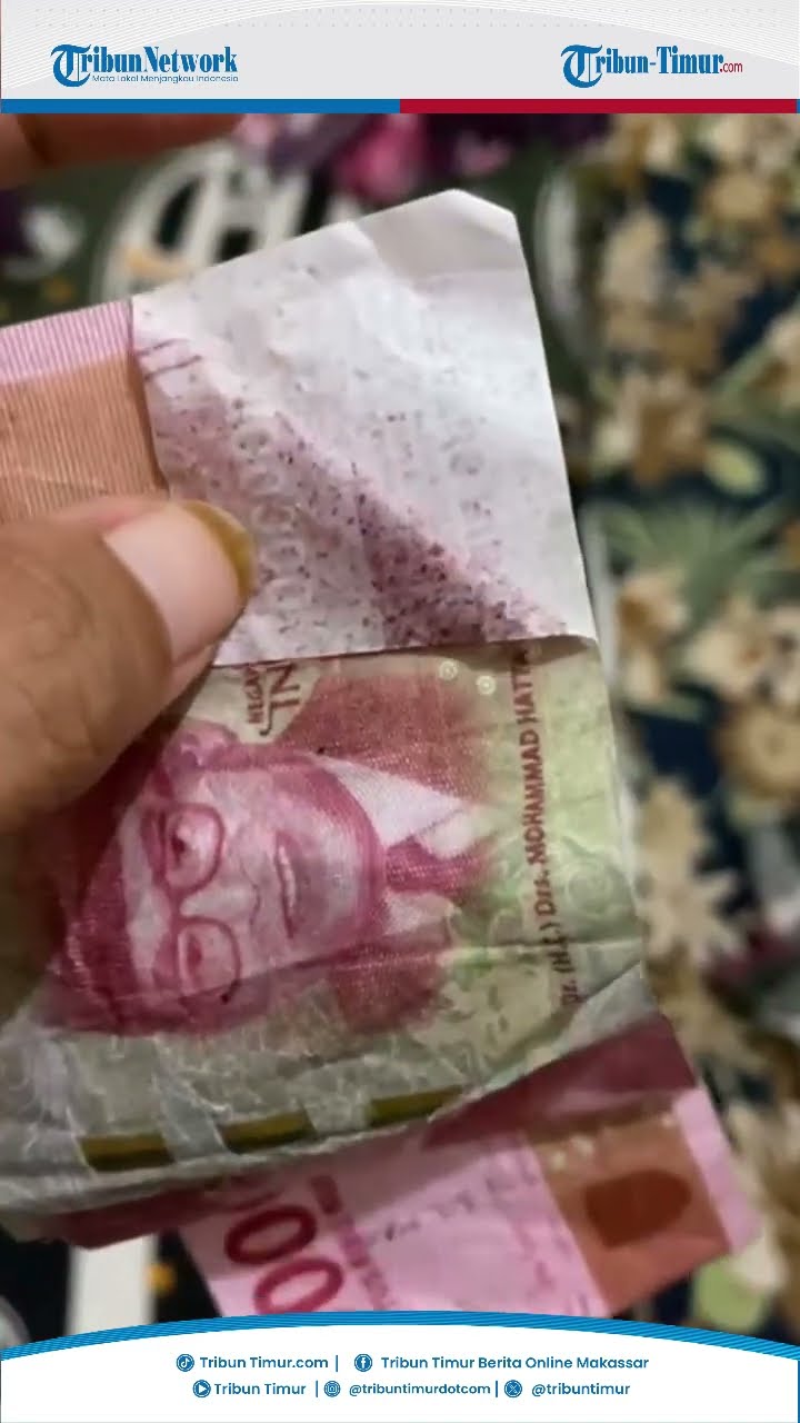 #shorts Viral di media sosial warga Palopo temukan uang palsu pecahan Rp 100 ribu