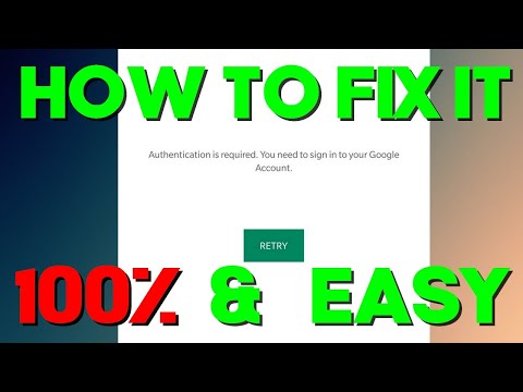 How to Fix Play store Authentication Required on Any Android Phone 2022