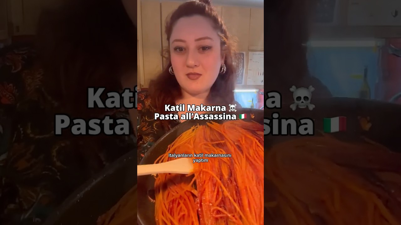 Katil Makarna Tarifi ☠️🇮🇹 İtalyanların yanık makarnası pasta all’assasina