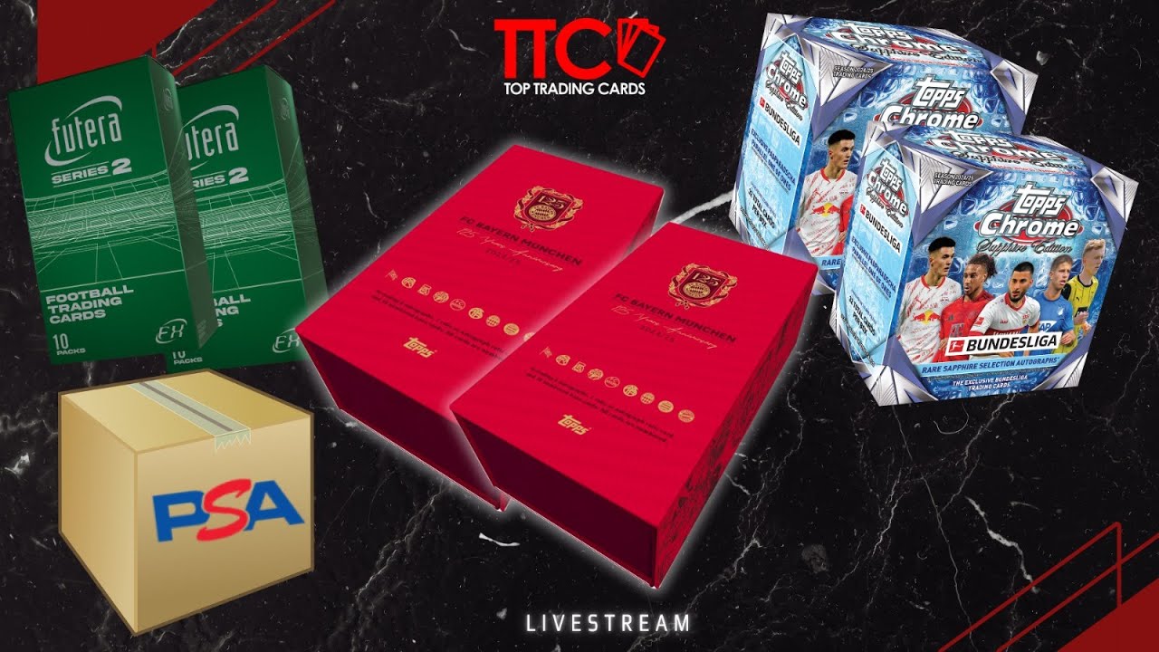 TTC BOX BREAK STREAM 🔥🔥 TOPPS 125 JAHRE BAYERN PREMIUM BOX -  SAPPHIRE - PSA 🔥🔥 | 11.08.2025