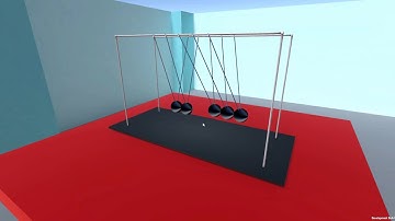 Newtons cradle using Unity
