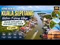 Aerial View Sleepy Kuala Sepetang Historic Fishing Village River Estuary Boating Eco Tour Taiping